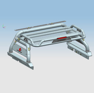 Product of Black Horse Offroad ATRB9BK Tube Powder Coated Steel Truck Bed Bar 