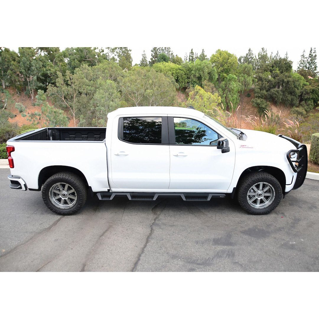Product of Westin Automotive 56-534685 Black Powder Coated Square Nerf Bar - Truck Wheel To Wheel 