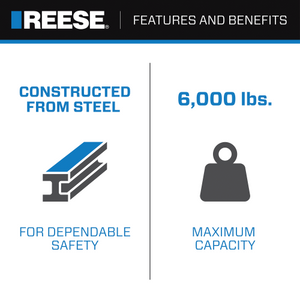 Product of Reese 2118611 2 Inch Receiver Trailer Hitch Ball Mount 