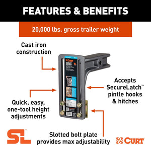 Curt 48016 Pintle Hook Mounting Plate||48016_3.Jpg||88||c9348016||1775927