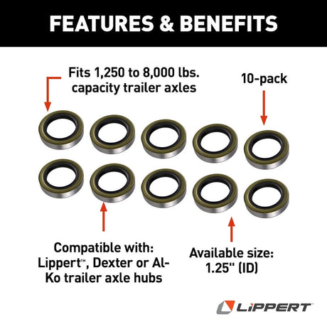Product of Lippert Components 333954 Trailer Wheel Bearing Seal