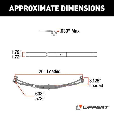 Lippert Components 129745 Trailer Axle Leaf Spring||129745_1.Jpg||86||m6v129745||1295041