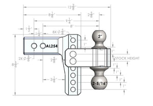Bulletproof Hitches Al254 Trailer Hitch Ball Mount||al254_6.Jpg||91||bphal254||1736323