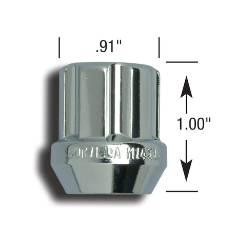 Product of Gorilla 26048SD Small Diameter Duplex Open End 60 Degree Conical 14x1.5 Lug Nut 
