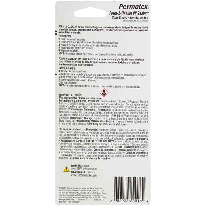 Permatex 80016 Gasket Sealer||80016_1.Jpg||86||p1380016||1183223