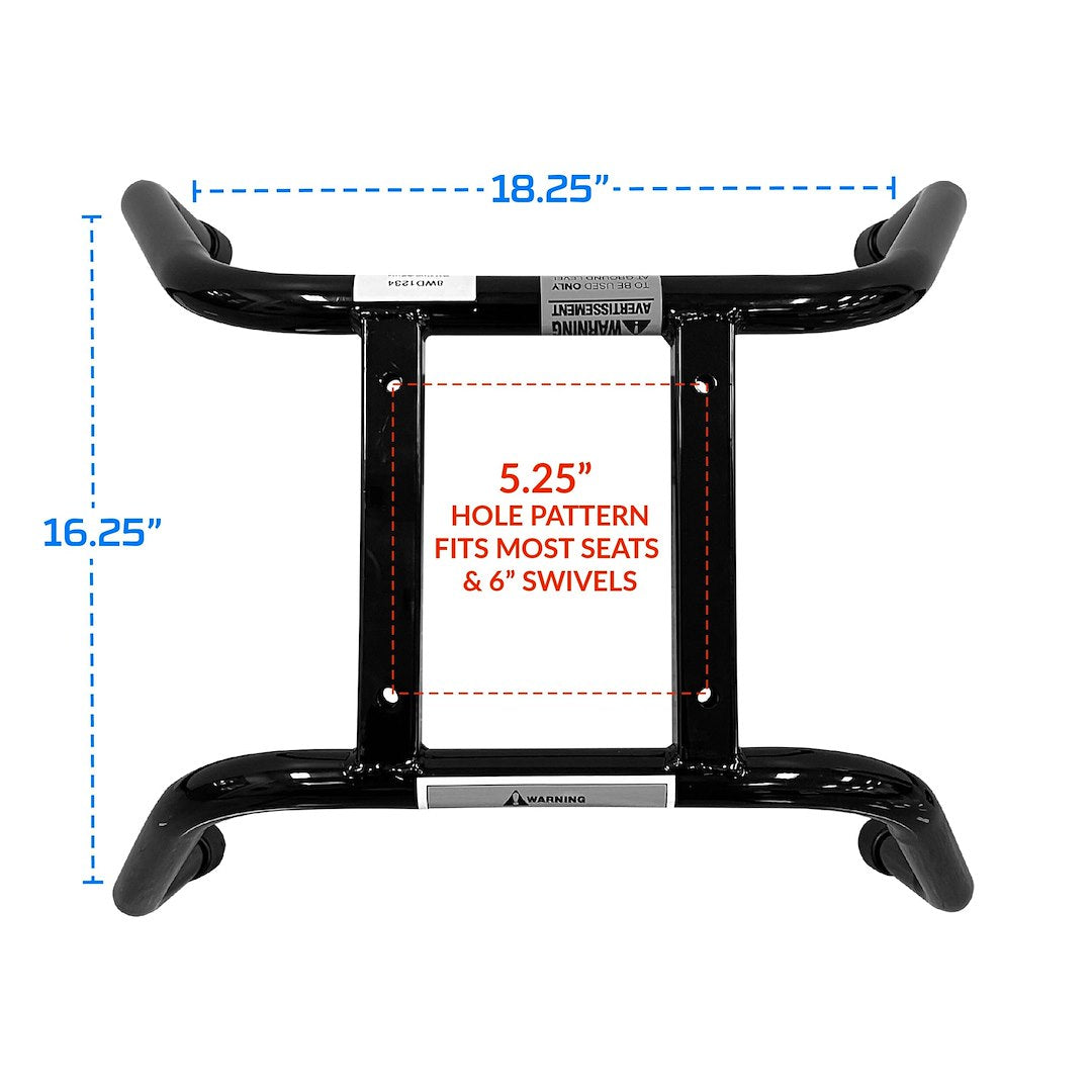 Wise Seating 8wd1234 Boat Seat Pedestal||8wd1234overheadwithdims.Jpg||90||w7z8wd1234||1710736