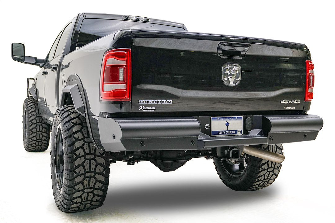 Product of Fab Fours DR19-U4450-1 Black Steel Elite Steel Matte Powder Coated Bumper 