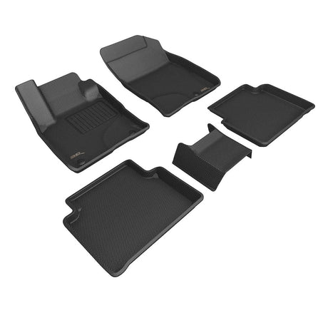 Product of 3D Mats KAGU L1LC01601509 Black Thermoplastic Rubber Of Carbon Fiber Texture Floor Liner 