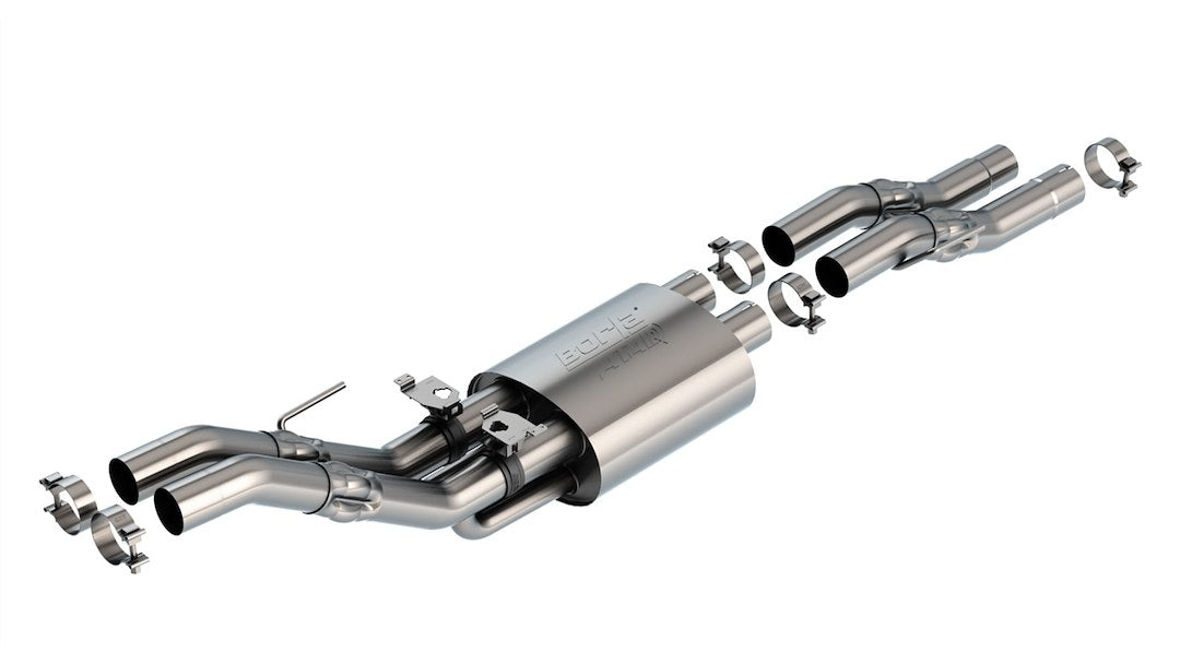 Product of Borla 60728 ATAK ® Series Cat Back System Dual Exhaust System Kit 
