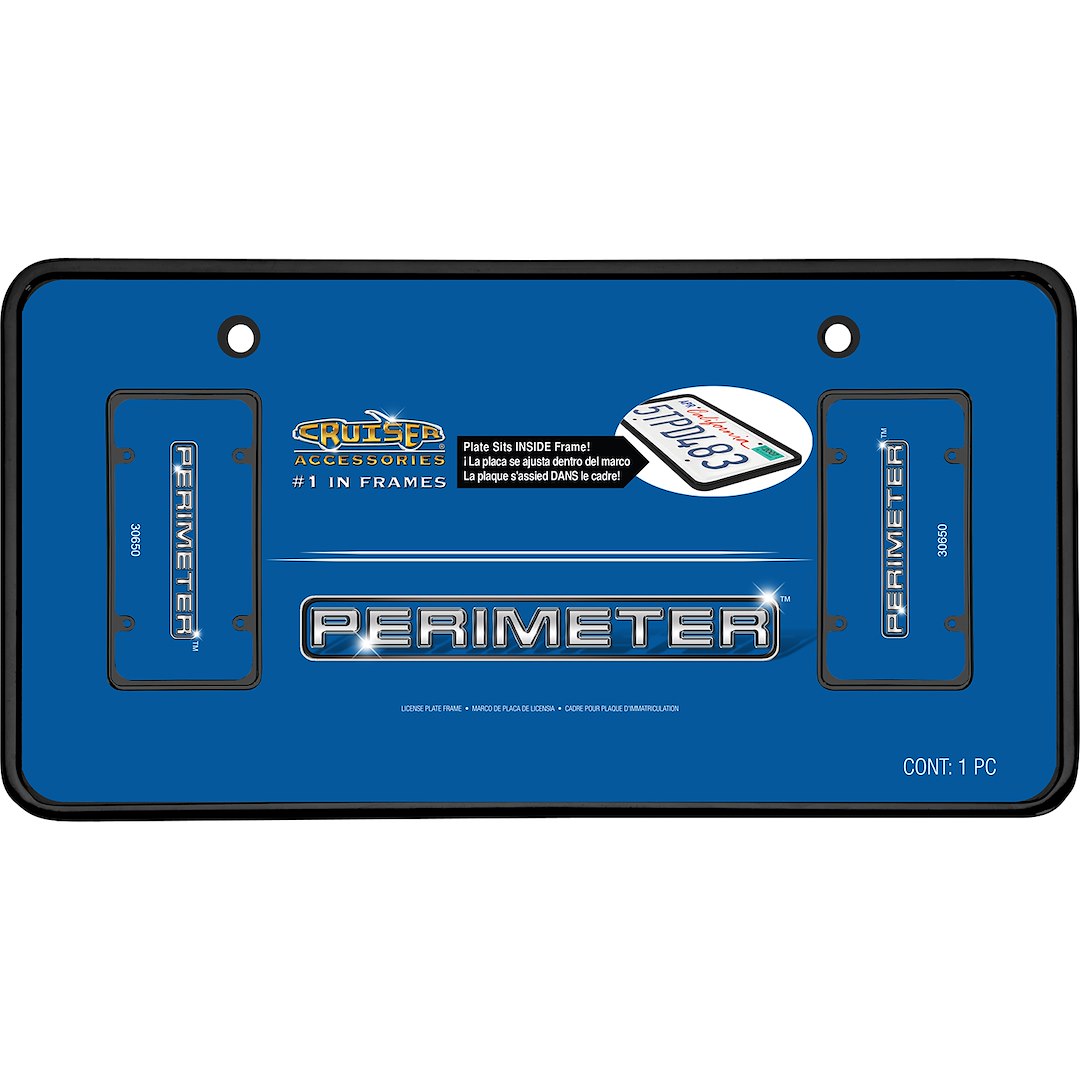 Cruiser 30650 License Plate Frame||30650_P01-Perimeter_Black-Inpack.Jpg||86||c3430650||897957