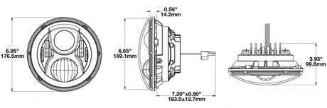 Product of J.W. Speaker 0554941 High And Low Beam Headlight Assembly - LED - Single 