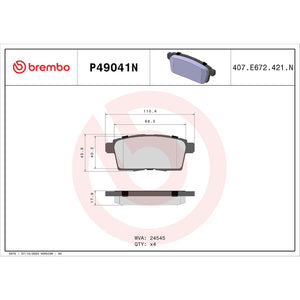 Brembo P49041n Brake Pad||p49041n_Drw.Jpg||87||brmp49041n||1754617
