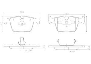 Product of Brembo P50116N Brake Pad - Set Of 4 
