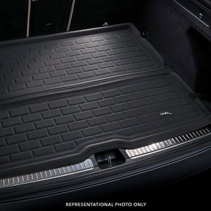 Product of 3D Mats M1CH0971301 Black Thermoplastic Rubber Of Carbon Fiber Texture To Back Of 2nd Seat Cargo Area Liner 