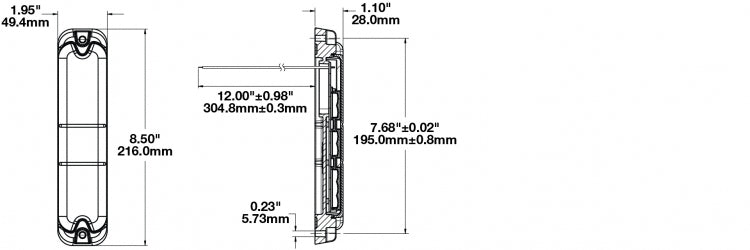 Product of J.W. Speaker 0338061 281 Series Tail Light Assembly 