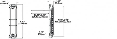 Product of J.W. Speaker 0338061 281 Series Tail Light Assembly 