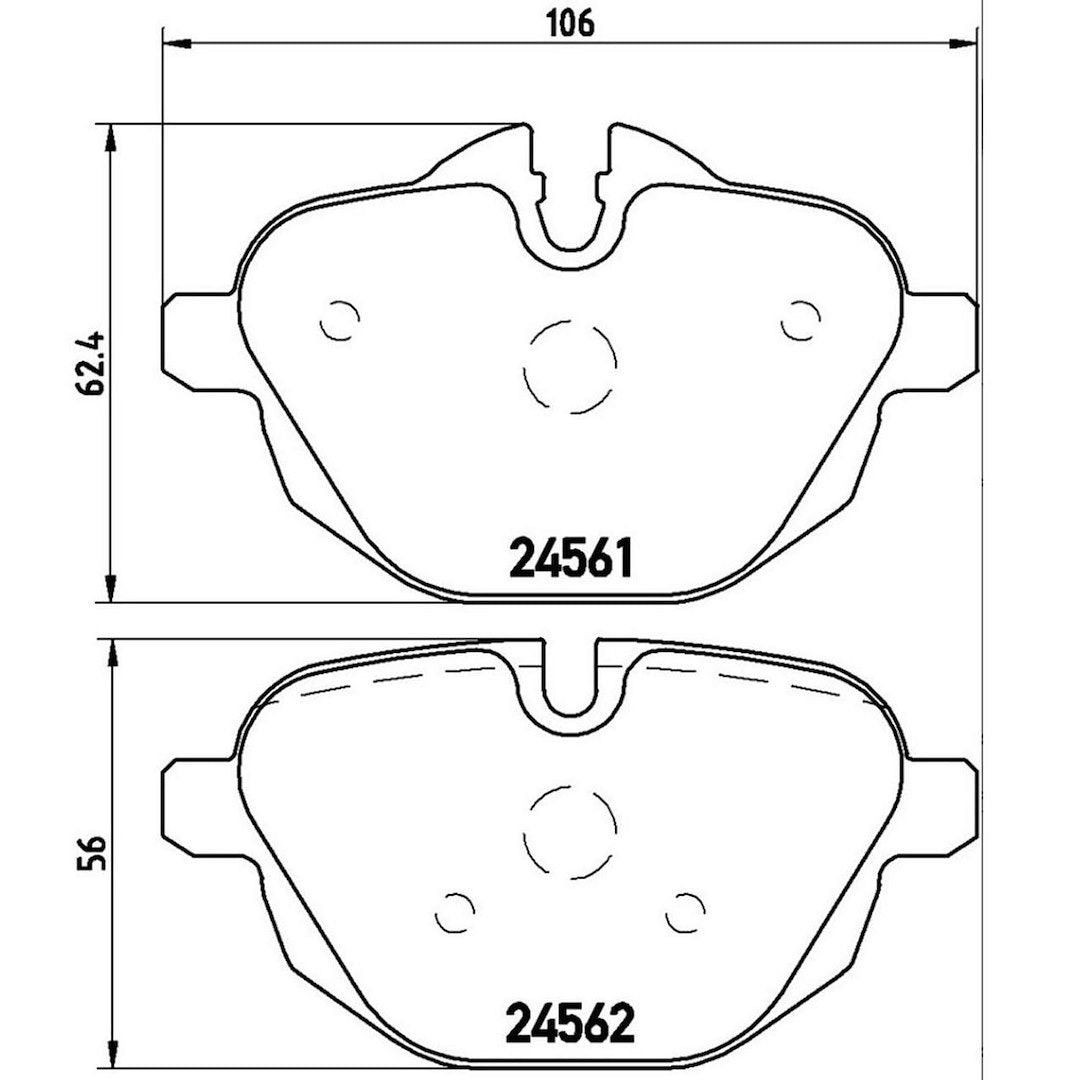 Product of Brembo P06064 Brake Pad - Set Of 4 