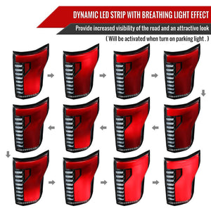 Product of Spec-D Tuning LT-F15015JRLED-SQ-RS Tail Light Assembly 