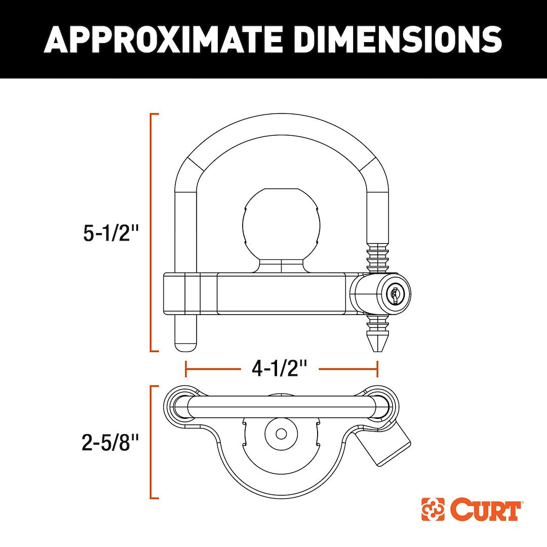Curt 23090-Ka Trailer Hitch Lock||23090-Ka_7.Jpg||92||c9323090ka||2241550