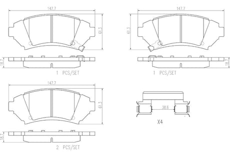 Brembo P64001n Brake Pad||p64001n_2.Jpg||86||brmp64001n||2091797