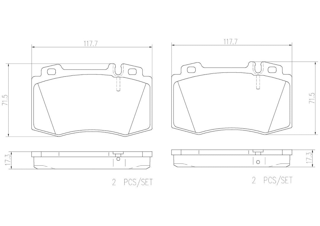 Product of Brembo P50053N Brake Pad - Set Of 4 