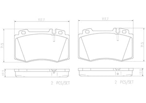 Product of Brembo P50053N Brake Pad - Set Of 4 