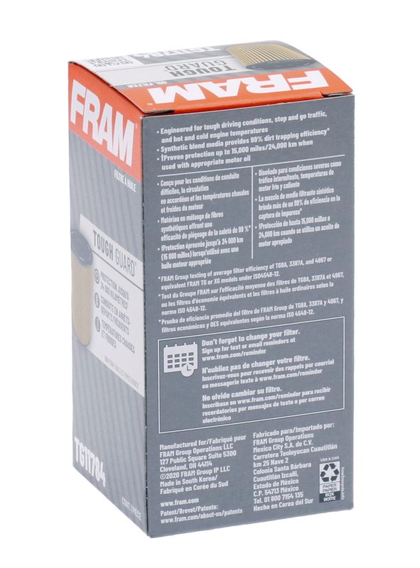 Fram Filter Tg11784 Oil Filter||||90||f24tg11784||2018232