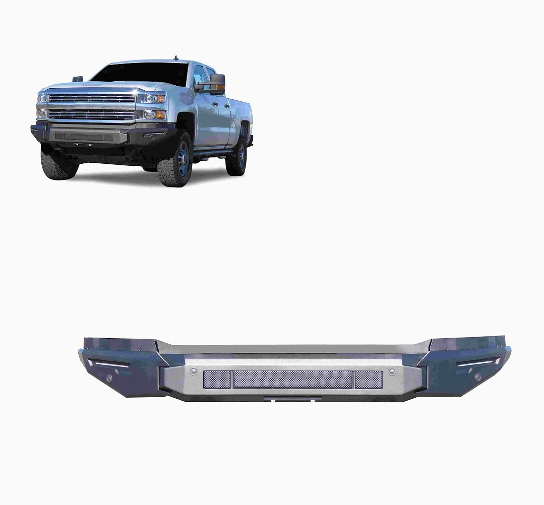 Product of Black Horse Offroad AFB-SI35-BU Armour II Steel Matte Powder Coated Bumper 