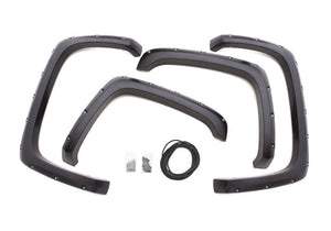 Product of Lund International RX133T Pocket Style/ Exposed Fasteners Black Fender Flare - Set Of 4 