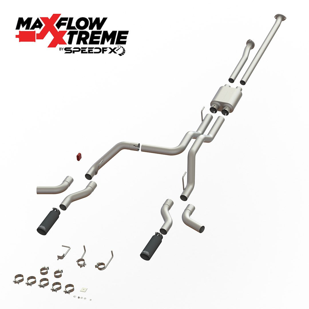 Product of SpeedFX 50800 MaxFlow Xtreme Cat Back System Dual Exhaust System Kit 