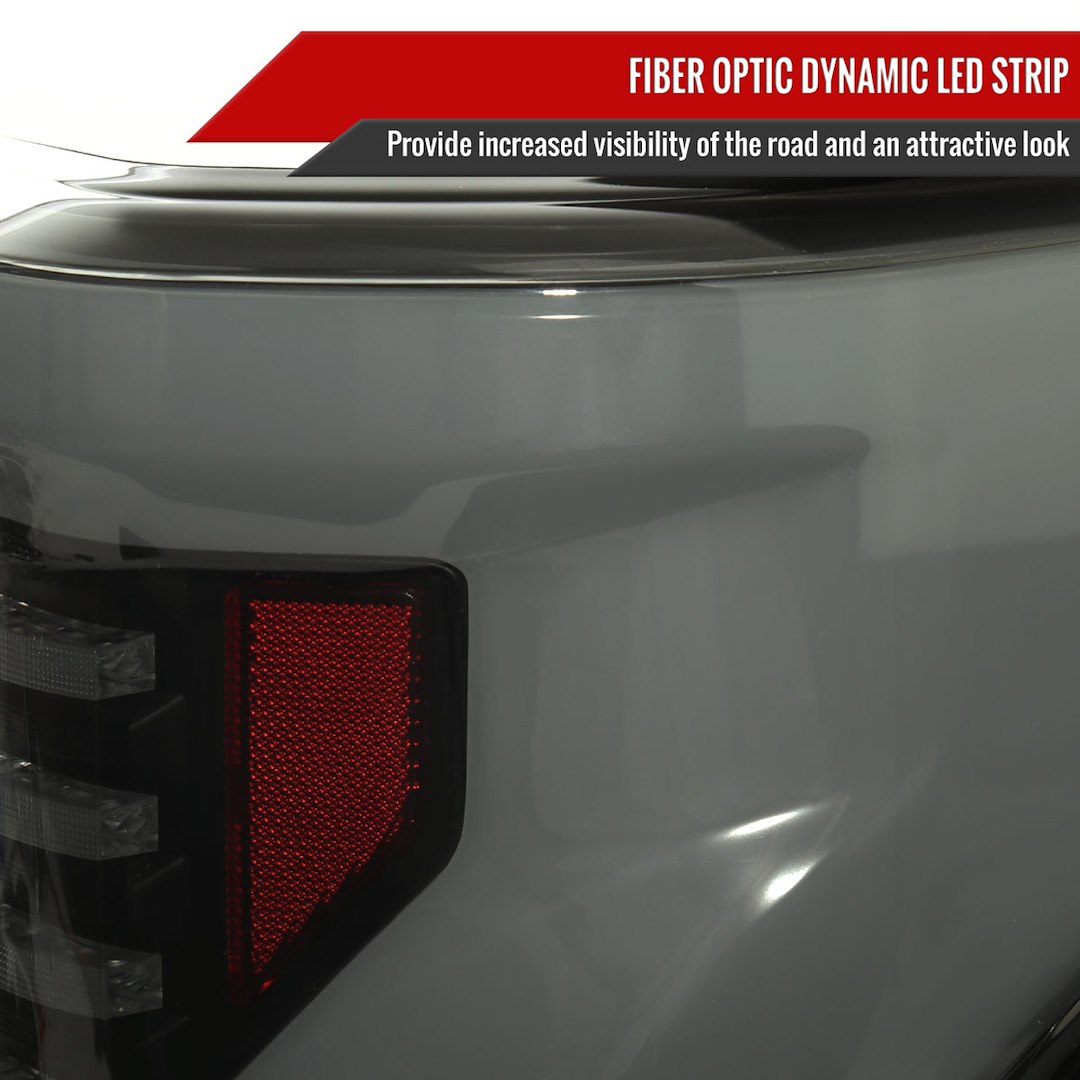 Product of Spec-D Tuning LT-F15015BBLED-SQ-RS Tail Light Assembly 