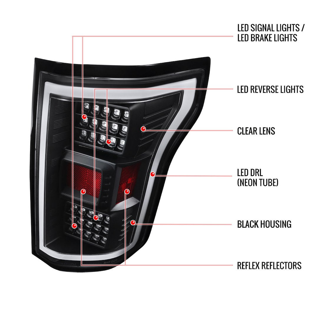 Product of Spec-D Tuning LT-F15018JMLED-TM Tail Light Assembly 