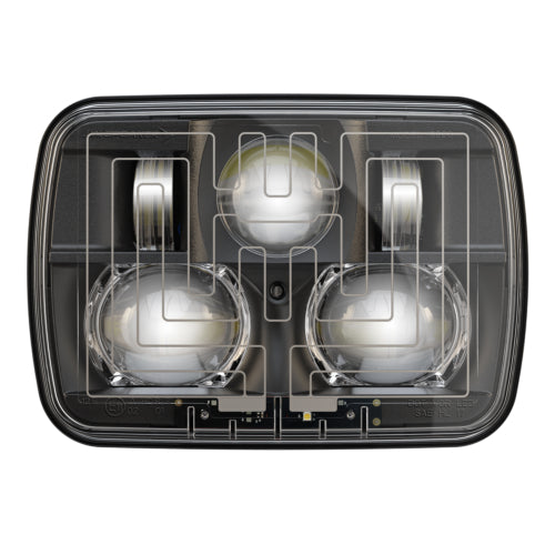 Product of J.W. Speaker 0554481 High And Low Beam Headlight Assembly - LED - Single 
