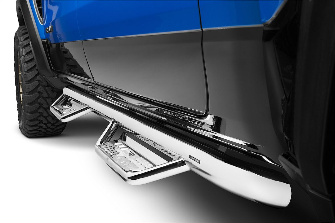 Product of N-Fab HPD1980CC-SS Podium Nerf Bar With Drop Down Steps 