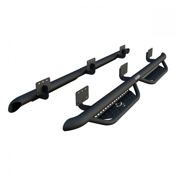 Product of Ranch Hand MRSD19HC1B4S Midnight Series Nerf Bar With Drop Down Steps 