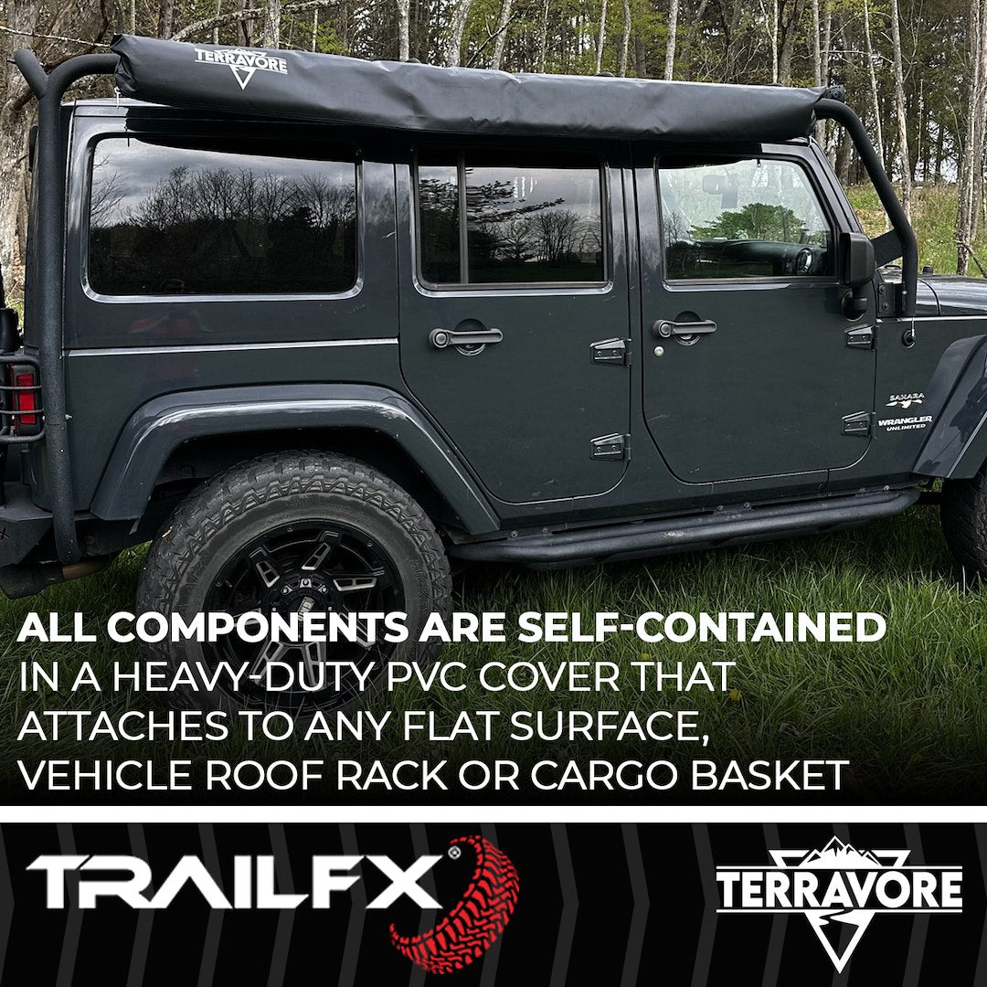 Product of TrailFX AWN001 SUV/Pickup Overlanding Manual Awning , Tan Solid 