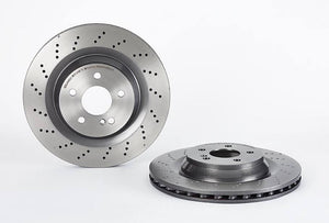 Product of Brembo 09B84241C02 Vented Cross Drilled 1 Piece Brake Rotor 