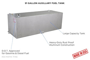 Product of RDS Tanks 71790 Diesel/ Gasoline Liquid Transfer Tank 90 Gallon Rectangular 