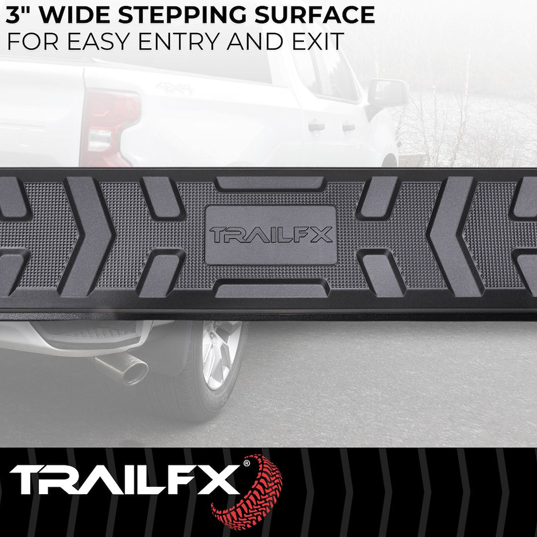 Product of TrailFX AL4001B TrailFX A4 Series Nerf Bar With Surface Steps 