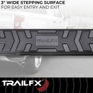 Product of TrailFX AL4001B TrailFX A4 Series Nerf Bar With Surface Steps 