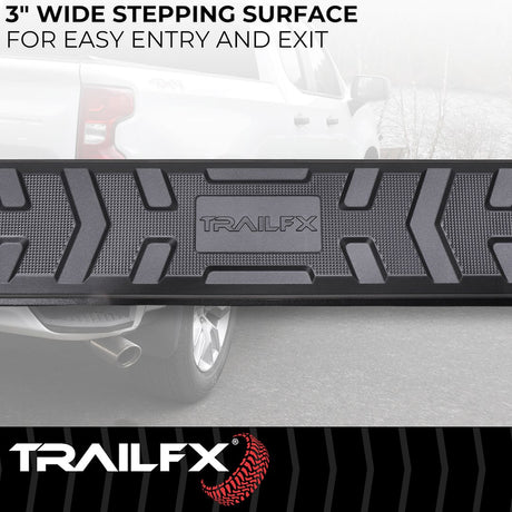Product of TrailFX AL4001B TrailFX A4 Series Nerf Bar With Surface Steps 