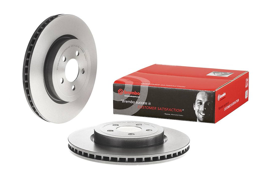 Product of Brembo 09A40411C02 Vented 1 Piece Brake Rotor 