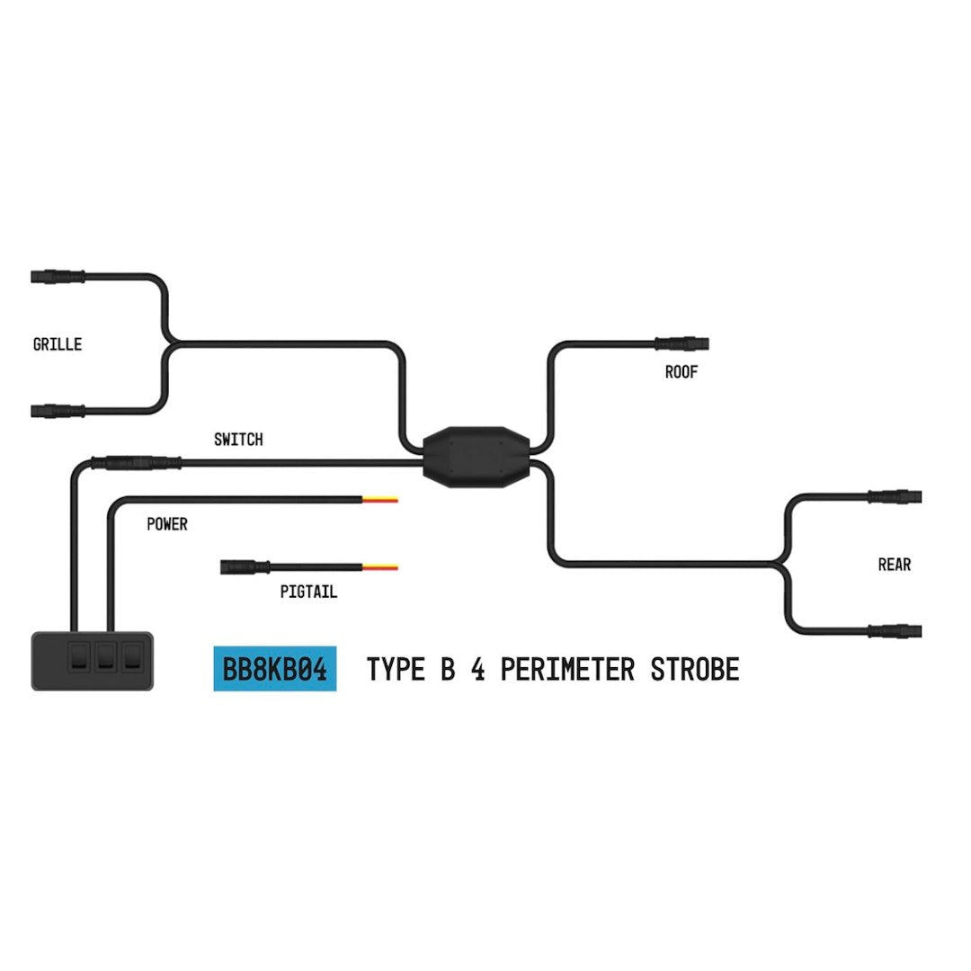 Product of Builtbright Bb8kb04 Warning Light Wiring Harness