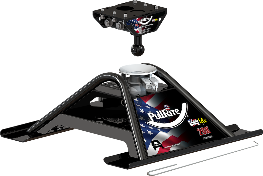 Product of PullRite 2600 Fixed 20000 Pound 2-Way Fifth Wheel Trailer Hitch 