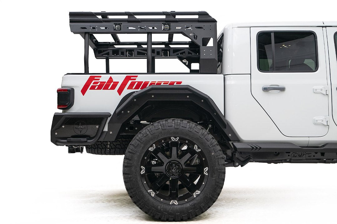 Product of Fab Fours JT1001-1 Pocket Style/ Exposed Fasteners Black Fender Flare - Set Of 2 