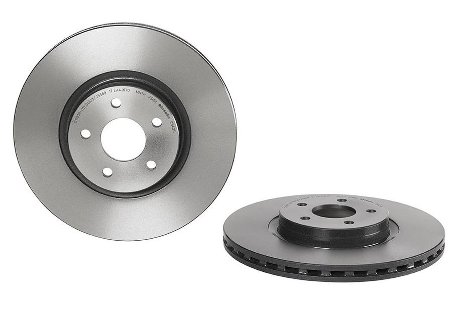 Product of Brembo 09C54211C02 Vented 1 Piece Brake Rotor 