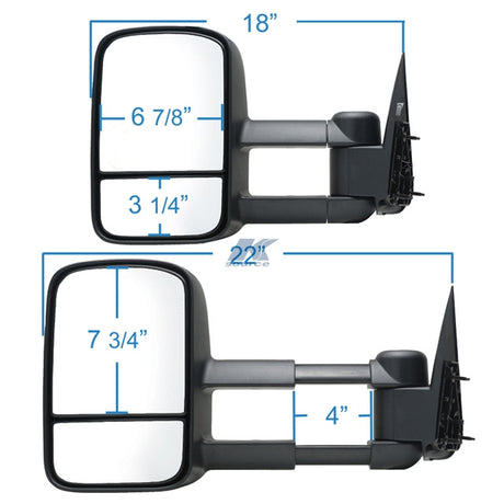 Product of K-Source 62073-74g Exterior Towing Mirror