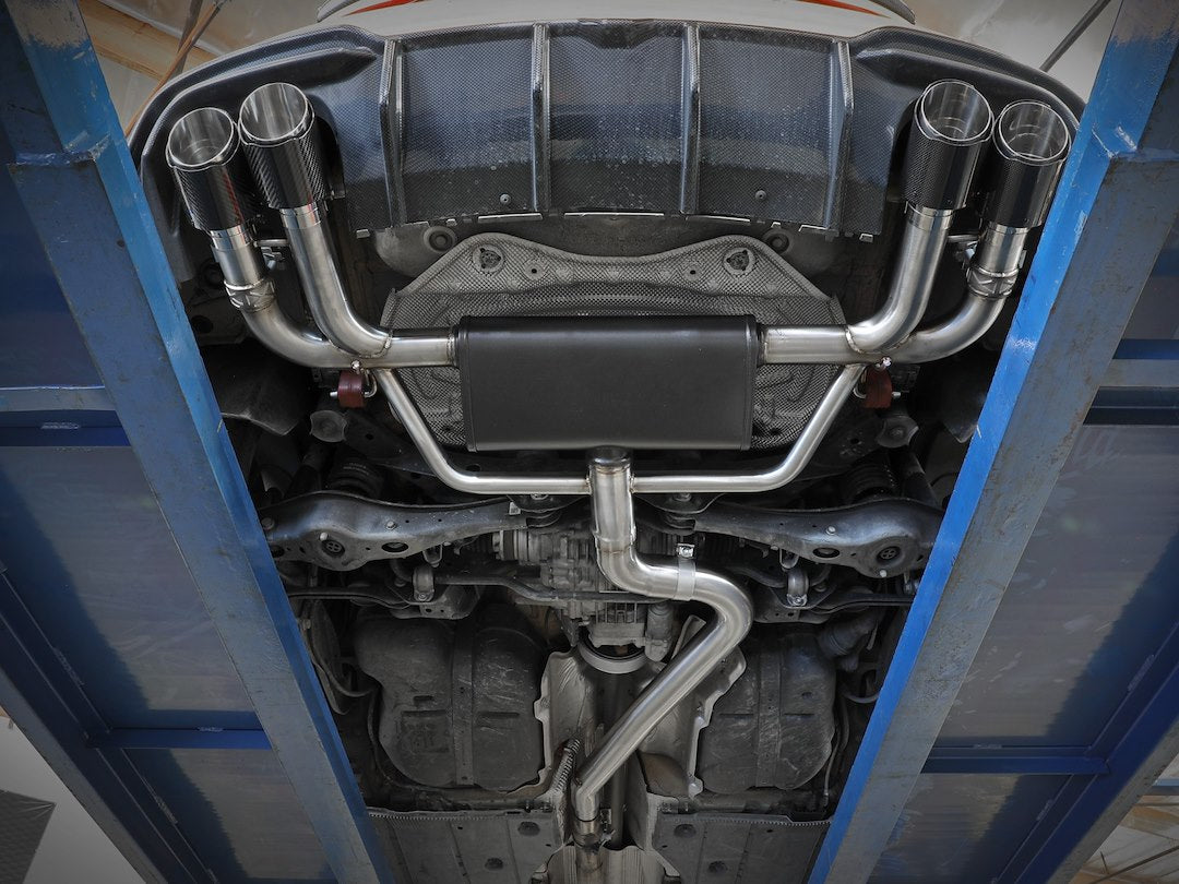 Product of Advanced FLOW Engineering 49-36442-B Mach Force XP Cat Back System Single Exhaust System Kit 