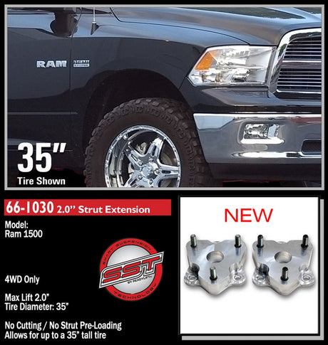 Product of ReadyLIFT 66-1030 Leveling Kit Suspension 2 Inch Lift Strut Assembly Extension 