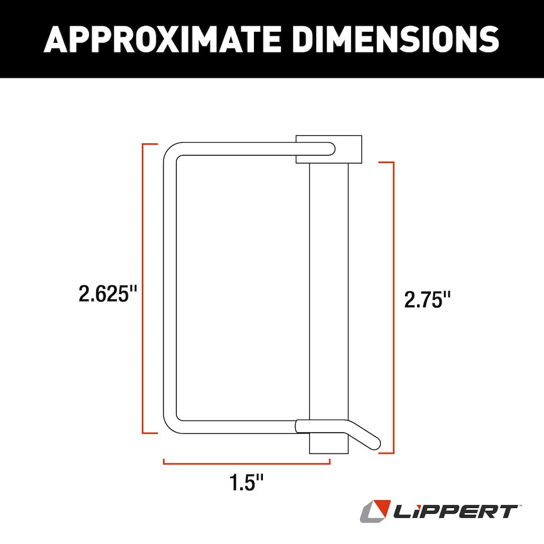 Product of Lippert Components 225598 Trailer Coupler Safety Pin Clip